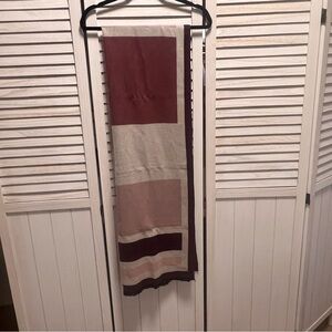 H&M Plum and Beige Scarf